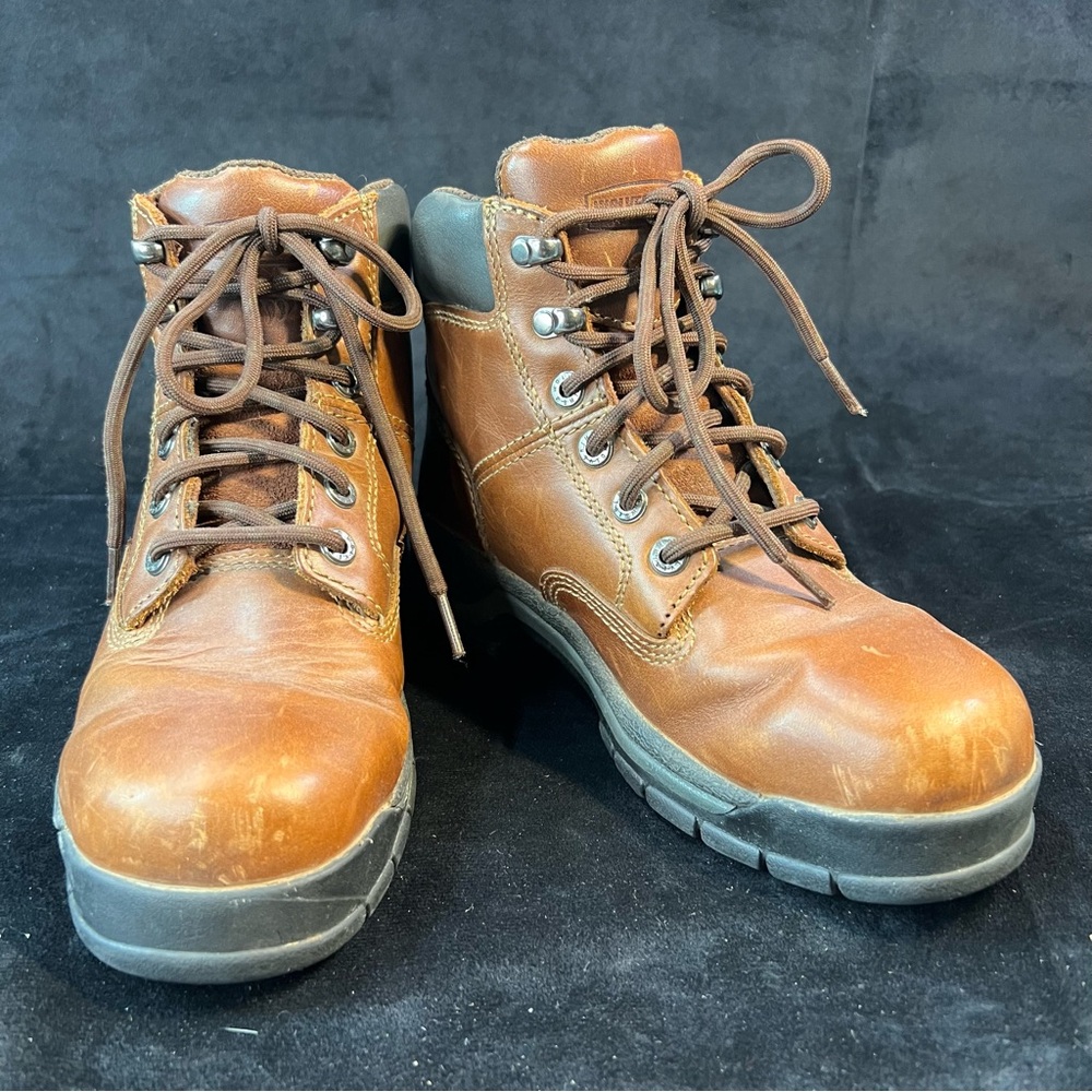 Wolverine Harrison Women's Size 6.5M Soft Toe Work Boot W04677 Brown Leather